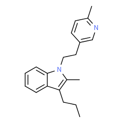 2-Methyl-1-[2-(6-methylpyridin-3-yl)ethyl]-3-propyl-1H-indole Structure