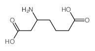 Heptanedioic acid, 3-amino- Structure