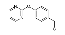 2-[4-(chloromethyl)phenoxy]pyrimidine Structure