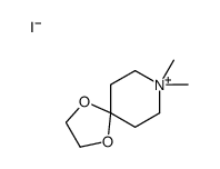 8,8-dimethyl-1,4-dioxa-8-azoniaspiro[4.5]decane,iodide Structure