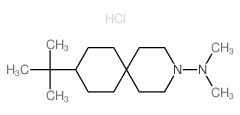 3-AZASPIRO(5.5)UNDECANE, 9-tert-BUTYL-3-(DIMETHYLAMINO) MONOHYDROCHLORIDE Structure