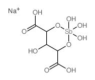 antimony; 2,3,4-trihydroxypentanedioic acid; trihydrate picture