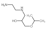 1-(2-aminoethylamino)-3-propan-2-yloxy-propan-2-ol结构式