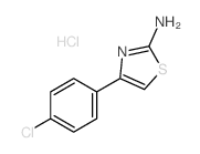 4-(4-chlorophenyl)-1,3-thiazol-2-amine结构式