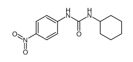 1-(4-nitrophenyl)-3-cyclohexylurea结构式