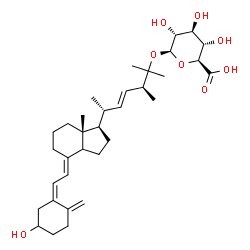 25-hydroxyvitamin D2-25-glucuronide结构式