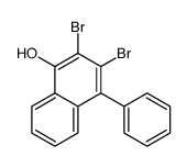 2,3-dibromo-4-phenylnaphthalen-1-ol结构式