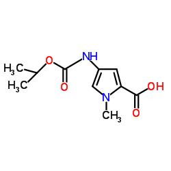 4-tert-butoxycarbonylamino-1-methyl-1h-pyrrole-2-carboxylic acid Structure