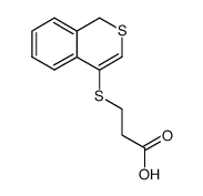 β-(1H-[2]benzothiopyran-4-ylthio)propionic acid结构式
