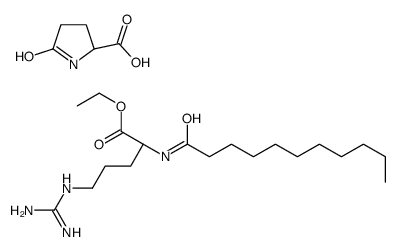 5-oxo-DL-proline, compound with ethyl N2-undecanoyl-L-argininate (1:1) picture