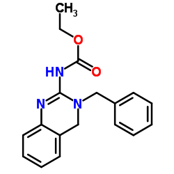 Ethyl (3-benzyl-3,4-dihydro-2-quinazolinyl)carbamate Structure