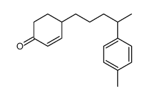 4-[4-(4-methylphenyl)pentyl]cyclohex-2-en-1-one Structure