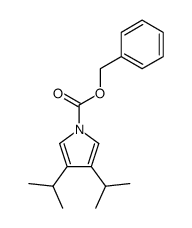 3,4-Diisopropyl-pyrrole-1-carboxylic acid benzyl ester结构式