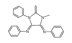 1-Methyl-3-phenyl-4,5-diphenylimino-imidazolidin-2-thion结构式