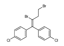 1-chloro-4-[2,4-dibromo-1-(4-chlorophenyl)but-1-enyl]benzene结构式