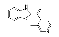 2-[1-[4-(3-methyl)pyridyl]]ethenylindole Structure