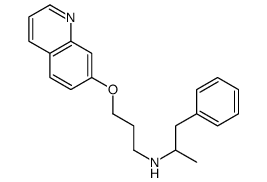 1-phenyl-N-(3-quinolin-7-yloxypropyl)propan-2-amine Structure