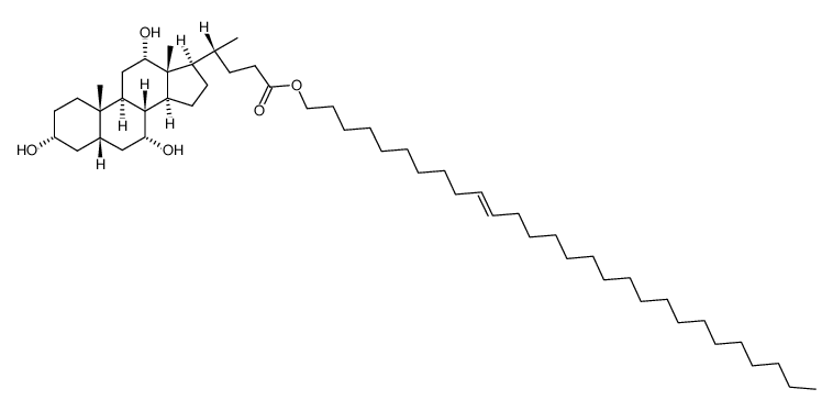 octacos-10-enyl cholate Structure