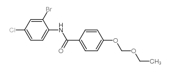 n-(2-bromo-4-chlorophenyl)-4-(ethoxymethoxy)benzamide picture