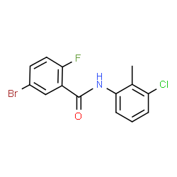 5-bromo-N-(3-chloro-2-methylphenyl)-2-fluorobenzamide Structure