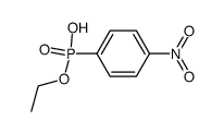 (4-nitro-phenyl)-phosphonic acid monoethyl ester结构式