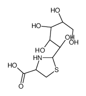 (1R)-1-C-(4-carboxythiazolidin-2-yl)-L-arabinitol structure