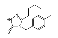 3H-1,2,4-Triazole-3-thione, 5-butyl-2,4-dihydro-4-[(4-methylphenyl)methyl] Structure