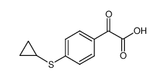 (4-cyclopropylsulfanyl-phenyl)-oxo-acetic acid Structure