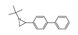 1-tert-butyl-2-(biphenyl-4-yl)aziridine Structure