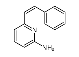 6-(2-phenylethenyl)pyridin-2-amine结构式