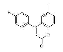 4-(4-fluorophenyl)-6-methylchromen-2-one结构式