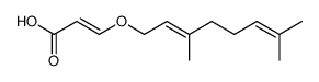 (E)-3-((E)-3,7-Dimethyl-octa-2,6-dienyloxy)-acrylic acid Structure