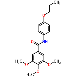 3,4,5-Trimethoxy-N-(4-propoxyphenyl)benzamide结构式