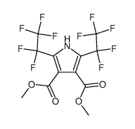 dimethyl 2,5-bis(pentafluoroethyl)-3,4-pyrroledicarboxylate结构式