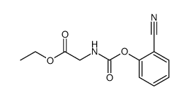 2-[(ethoxycarbonylmethyl)aminocarbonyloxy]benzonitrile结构式