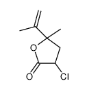 3-chloro-5-methyl-5-prop-1-en-2-yloxolan-2-one Structure