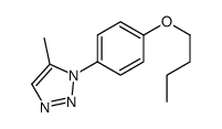 1-(4-butoxyphenyl)-5-methyltriazole结构式