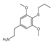 2-(3,5-dimethoxy-4-propylsulfanylphenyl)ethanamine结构式