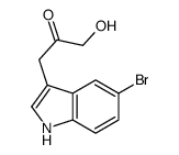 1-(5-bromo-1H-indol-3-yl)-3-hydroxypropan-2-one结构式