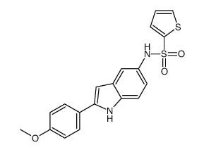 N-[2-(4-methoxyphenyl)-1H-indol-5-yl]thiophene-2-sulfonamide Structure