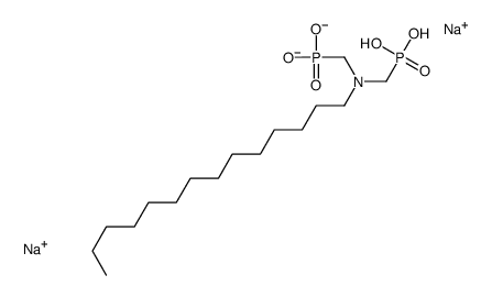 disodium dihydrogen [(tetradecylimino)bis(methylene)]diphosphonate结构式