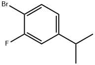 1-bromo-2-fluoro-4-isopropylbenzene structure