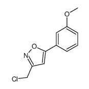 3-(chloromethyl)-5-(3-methoxyphenyl)-1,2-oxazole structure