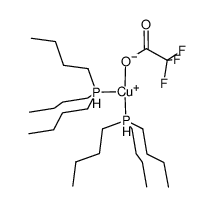 [(tri-n-butyl-phosphane)2CuO2CCF3]结构式