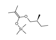 (S)-(+)-2-methyl-1-(2-methylbutoxy)-1-trimethylsilyloxyprop-1-ene结构式