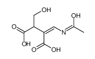 2-(acetamidomethylidene)-3-(hydroxymethyl)butanedioic acid结构式