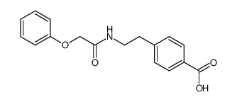 4-[2-(2-Phenoxy-acetylamino)-ethyl]-benzoic acid结构式