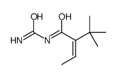 (E)-2-tert-butyl-N-carbamoylbut-2-enamide结构式