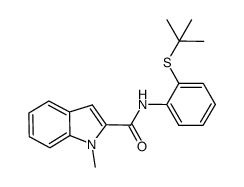 N-[2-(tert-butylthio)phenyl]-1-methyl-1H-indole-2-carboxamide结构式