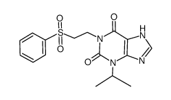 1-(2-phenylsulfonylethyl)-3-isopropyl-3,7-dihydropurine-2,6-dione Structure